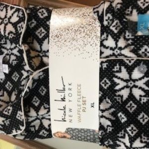 Nicole Miller ~ Waffle Fleece PJ Set